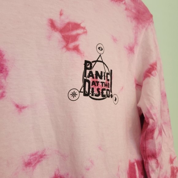 Panic At The Disco Pray for the Wicked Tour Graphic Tie Dye Long Sleeve T-Shirt - Picture 3 of 6
